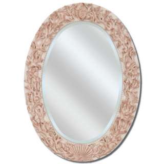 Nautical CORAL Reef SEA SHELL Cottage WALL MIRROR 45H  