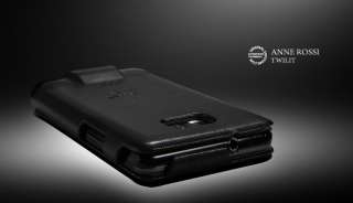 SGP Samsung Galaxy S2 Leather Case Anne Rossi   Twilit / Black  