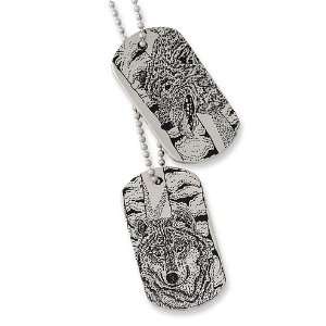    Stainless Steel Alpha Family Military Tag Necklace Jewelry