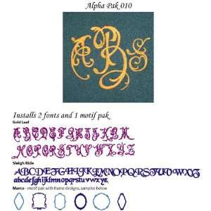AlphaPak 10 for Monogram Wizard and Monogram Wizard Plus  