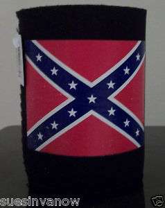 NEW Rebel Koozie Beer or Soda Cooler Confederate Flag  
