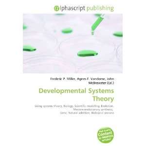  Developmental Systems Theory (9786132844033) Books