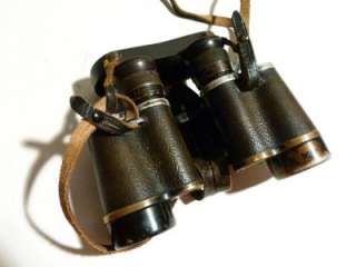 German BEH   Ernst Leitz Military Binoculars in Case #8  