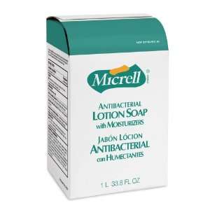 Micrell 8 oz Amber Antibacterial Lotion Hand Soap Refill   Case  4 