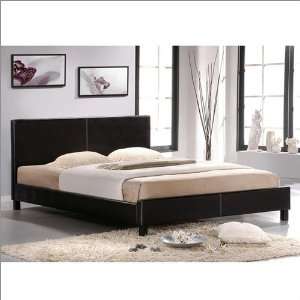  King Primo International Platform Bed with Faux Leather in 