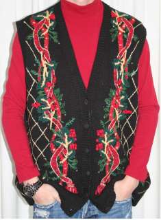 Ugly Christmas Sweater Vest Womens 18/20 )  