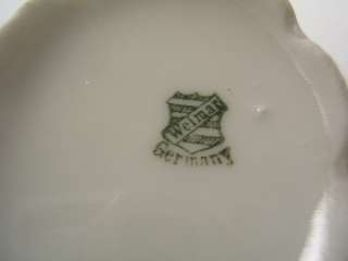 Weimar Germany Porcelain China Creamer Sugar Bowl  