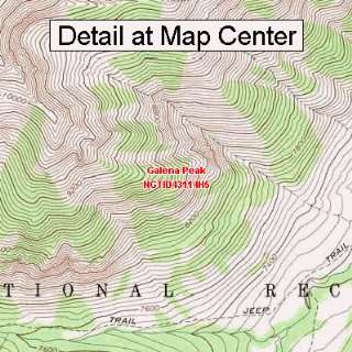   Topographic Quadrangle Map   Galena Peak, Idaho (Folded/Waterproof
