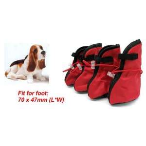   Protective Red Winter Pet Boots Dogshoes Booties Large