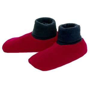 TAIGA Fleece Booties Foot Warmers, Red, Mens X Large  