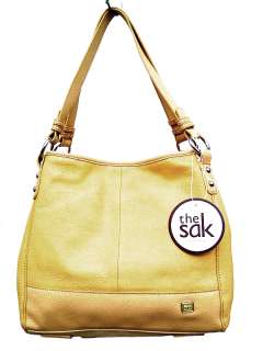 The SAK Moclass Leather 104165 100% Leather Handbag   Color Sunlight 