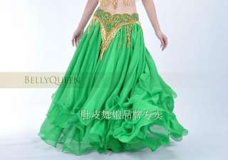 New belly dance Costume Three layers skirt 12 Color #DJ  