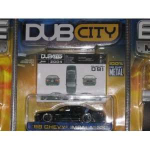  1996 BLACK Jada Toys Dub City 164 Chevy Impala SS Toys 
