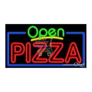 Pizza Neon Sign 20 inch tall x 37 inch wide x 3.5 inch deep outdoor 