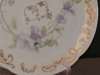 Antique O P Co Syracuse China Floral Cabinet Plate LOOK  