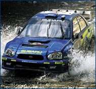 Subaru rally car with PIAA wipers