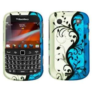  For AT&T Blackberry Bold Touch 9900 Accessory   Blue Vine 