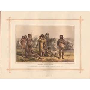  Blackie 1884 Antique Print of the Aborigines of South 