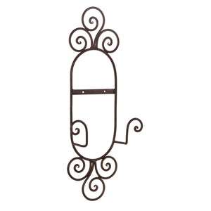 IRON WALL HANGING PLATE RACK SINGLE VERTICAL HOLDER  