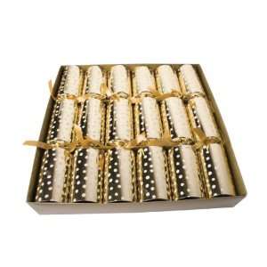   Decorations Christmas Crackers Gold Box of 6