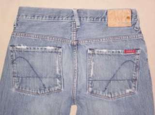 Mens 28x32.5 Guess button fly denim jeans (tag  W28 L34)  