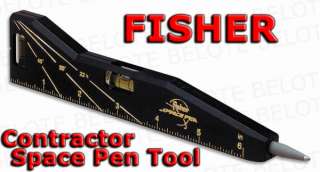 Fisher Contractor Space Pen Tool Magnet Level Ruler CSP  