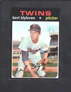 1971 TOPPS Baseball #26 BERT BLYLEVEN ROOKIE (TOUGH)NRMT+ 
