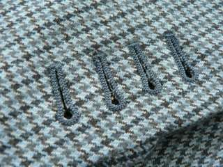   Recent 2010 Windsor Houndstooth Blue Bespoke Sportcoat 46L  