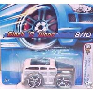   Scale White Block O Wood 8/10 Blings Die Cast Car #038 Toys & Games