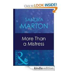 More Than a Mistress Sandra Marton  Kindle Store