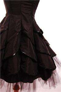 NWT Betsey Johnson Dahlia Prom Dress Fuchsia Black 12  