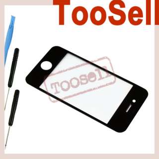   LCD Top Front Glass Outer Glass Lens Cover for iPhone 4 4G With Tools