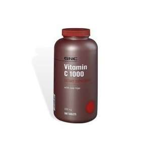  GNC Vitamin C 1000 mg with Rose Hips, Tablets, 500 ea 