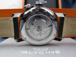 Mens GLYCINE Airman Automatic Date Watch Ref 3865 w/ Box & Papers 