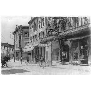 Water Street,bridge,theatre,drug store,Scranton,PA,1907 