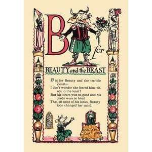  Vintage Art B for Beauty and the Beast   07422 1