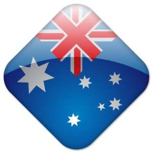  Australia Racing Flag sticker decal 4 x 4 Everything 