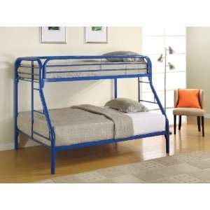  Coaster Fordham Twin/Full Bunk Bed in Blue Metal