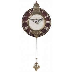    Timeworks 8 Wall Clock, Large Monarch, Mocha