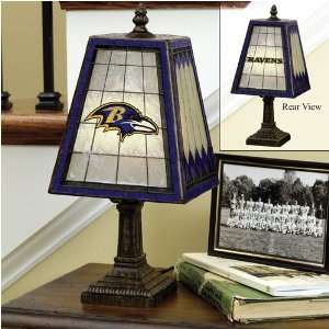  Baltimore Ravens Art Glass Table Lamp