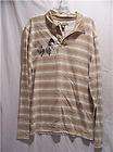 BFL JEANS Mens L/S Graphic Beige Shirt, Size X Large, NWT