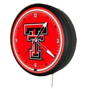  Texas Tech Red Raiders 20in Jumbo Neon Bar/Wall Clock 