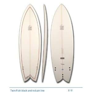 Bob McTavish Twin Fish Surfboard   62 