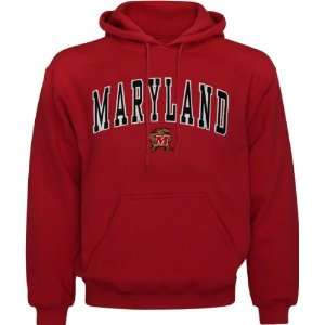  Maryland Terrapins Red Mascot One Tackle Twill Hooded 