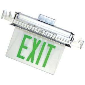  Recessed Green LED Exit Sign Industrial & Scientific