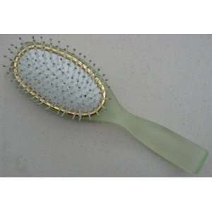 Clear Green Tinted Cushion Hair Brush with Light Green 