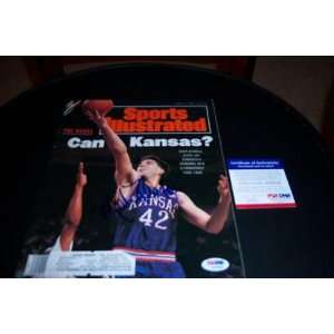   Kansas Psadna Signed Sports Illustrated   Autographed NBA Magazines