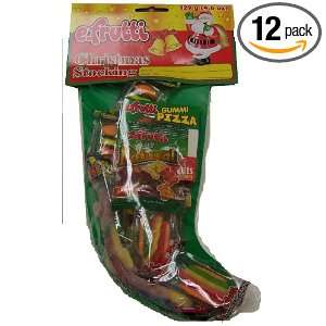 frutti Christmas Large Stocking, 4.6 Ounce Bags (Pack of 12)  