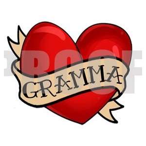  I Love Gramma Heart Temporary Tattoo Set of 4 Everything 