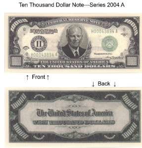 10000 Ten Thousand Dollars Bill Notes Qty 100 money  